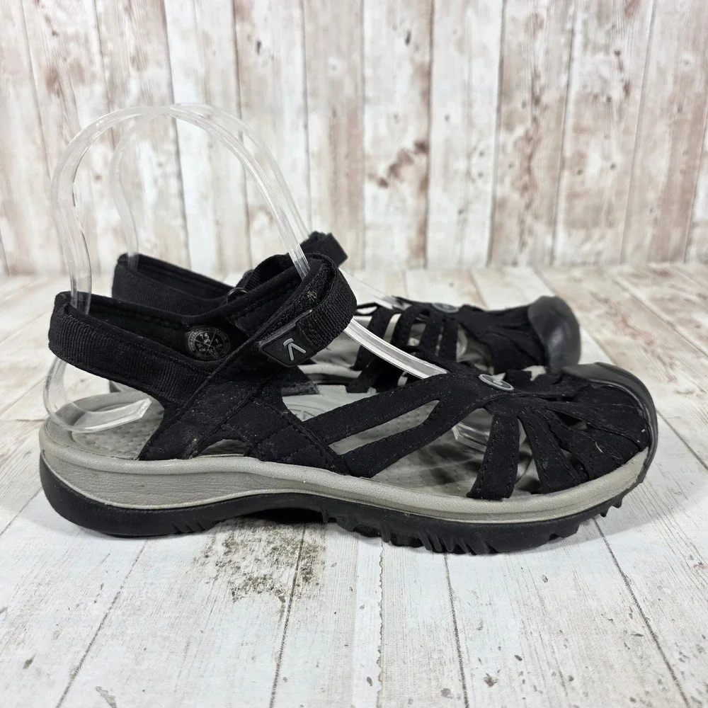 Keen Rose Black Sport Sandals Womens 7.5 Hiking Water Shoes 1008783